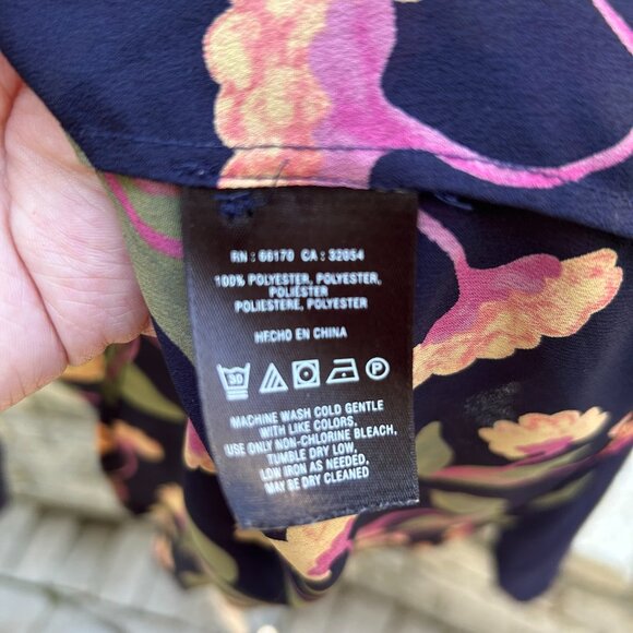 NWOT Anthropologie Maeve Floral High-Low Sheer Pintuck Tunic 4 - Picture 4 of 16